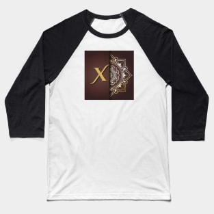 X – Mandala Monogram Baseball T-Shirt